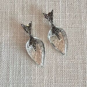 ALEXIS BITTAR LUCITE & CRYSTAL EARRINGS